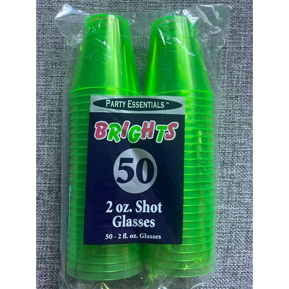 Neon Shot Glasses 50 Pack 2oz #1462